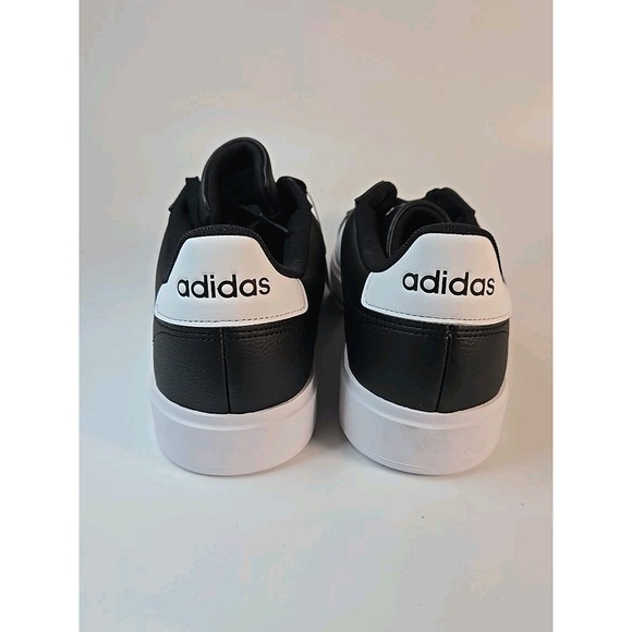 Adidas Mens Size 9.5 Grand Court 2.0 Shoes Black w/ White Stripes GW9195 Sneaker main image 10